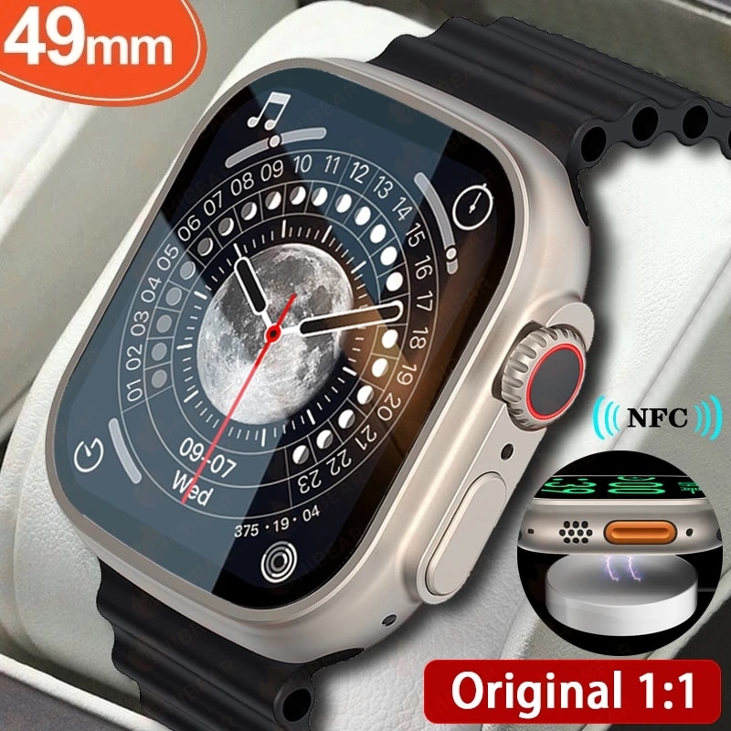 49 ̸ Ʈ ġ Ʈ ƽ NFC  ׼   1.96 &HD ȭ Smartwatch  ȭ   ƮϽ  + 